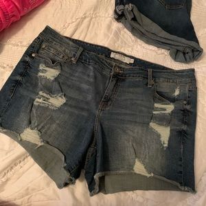 Torrid Distressed Jean Shorts Size 20
